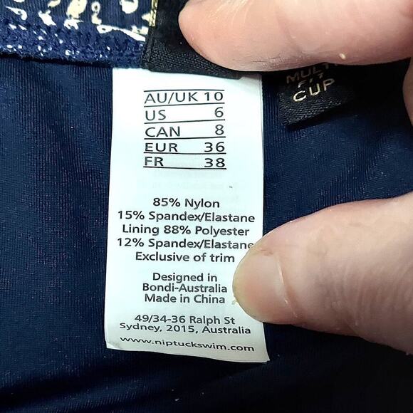 Nip Tuck Joanne Twist Front Tummy Control One Piece Swimsuit - Picture 10 of 10